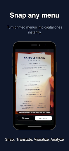 Menu Click app screen